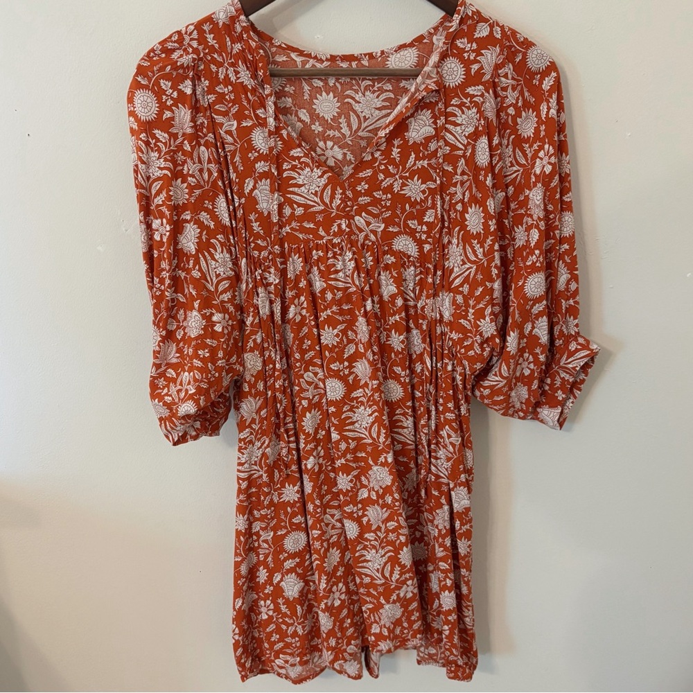Floral Red Women's Top